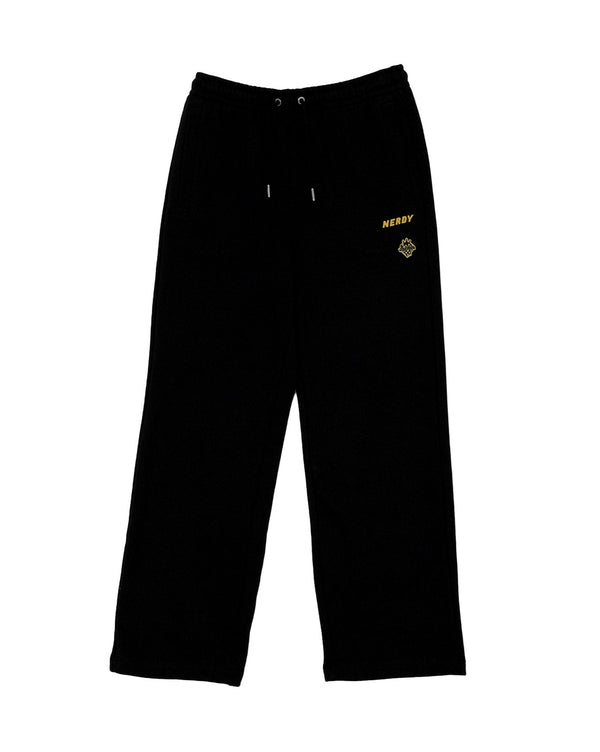 Icon scatter sweat pants ブラック