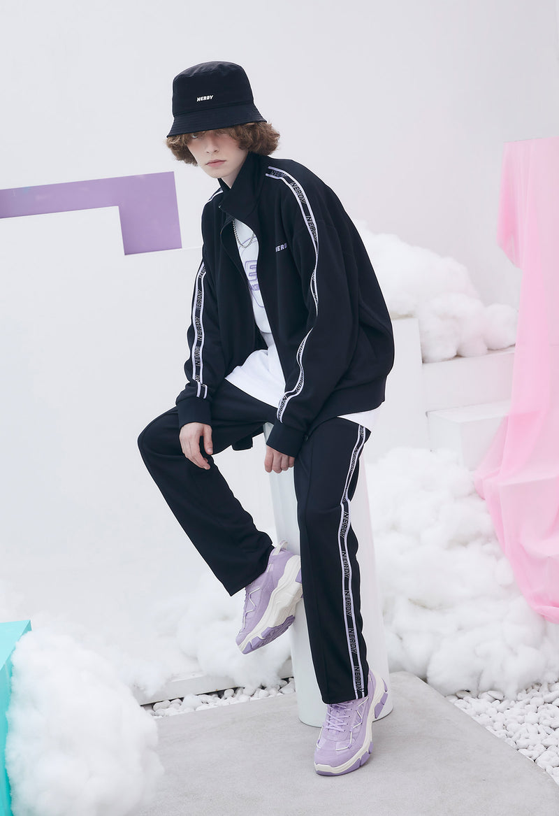 (21FW) ロゴ テープ トラック パンツ ピンク / Logo Tape Track Pants Pink - whoisnerdy jp