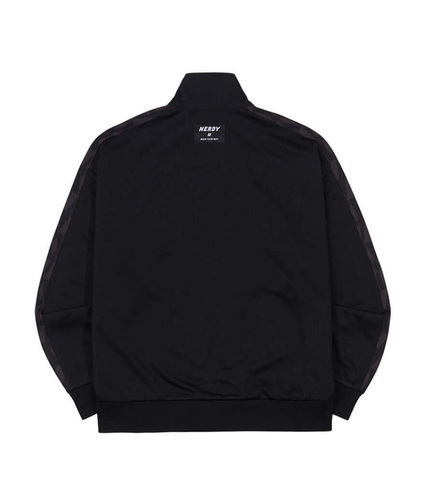 (21FW) DNA モノグラム テープ トラック トップ ブラック / DNA Monogram Tape Track Top Black - whoisnerdy jp