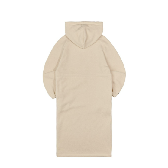 フリース フーデッド ドレス ベージュ / Fleece Hooded Dress Beige - whoisnerdy jp