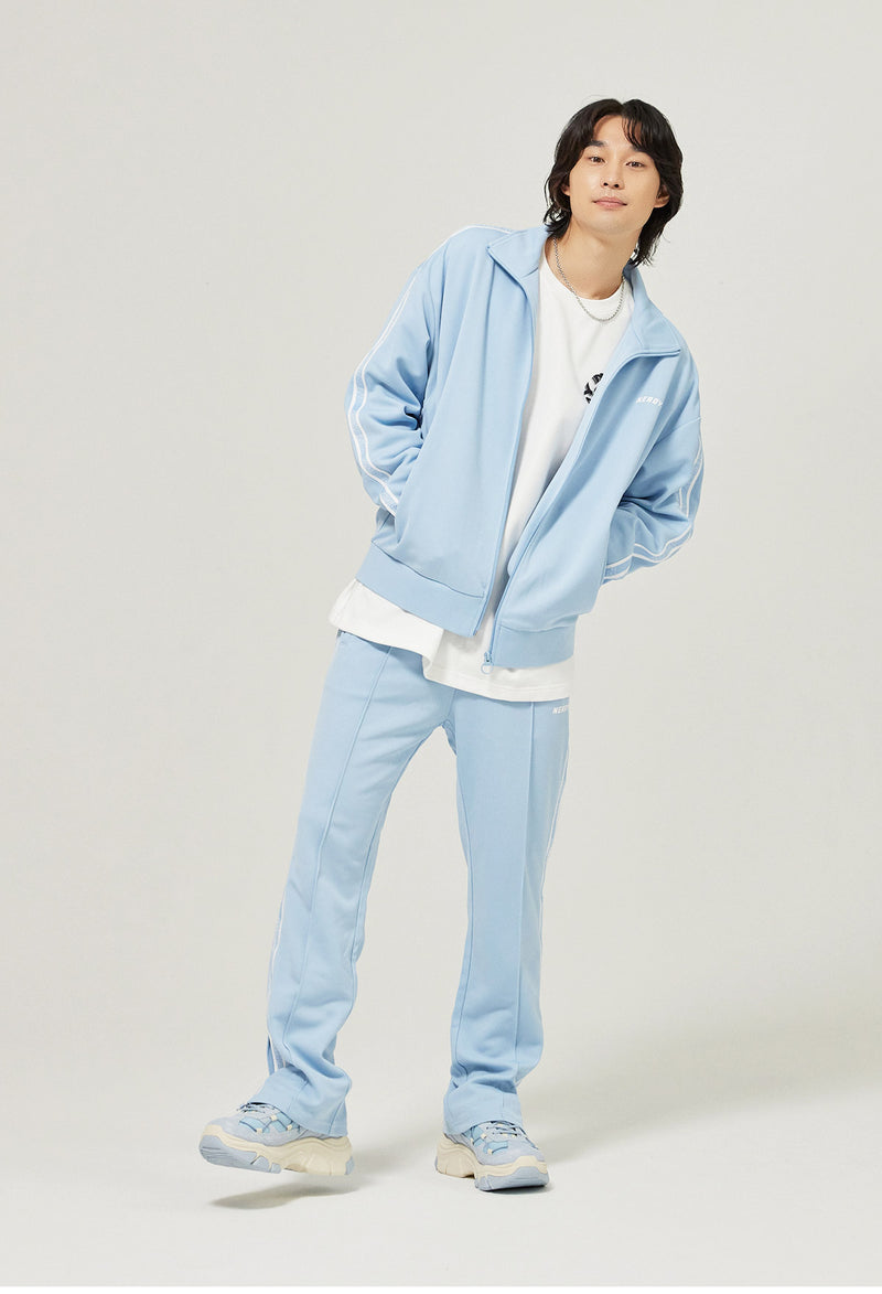 (21FW) ロゴ テープ トラック パンツ スカイブルー / Logo Tape Track Pants Sky Blue - whoisnerdy jp