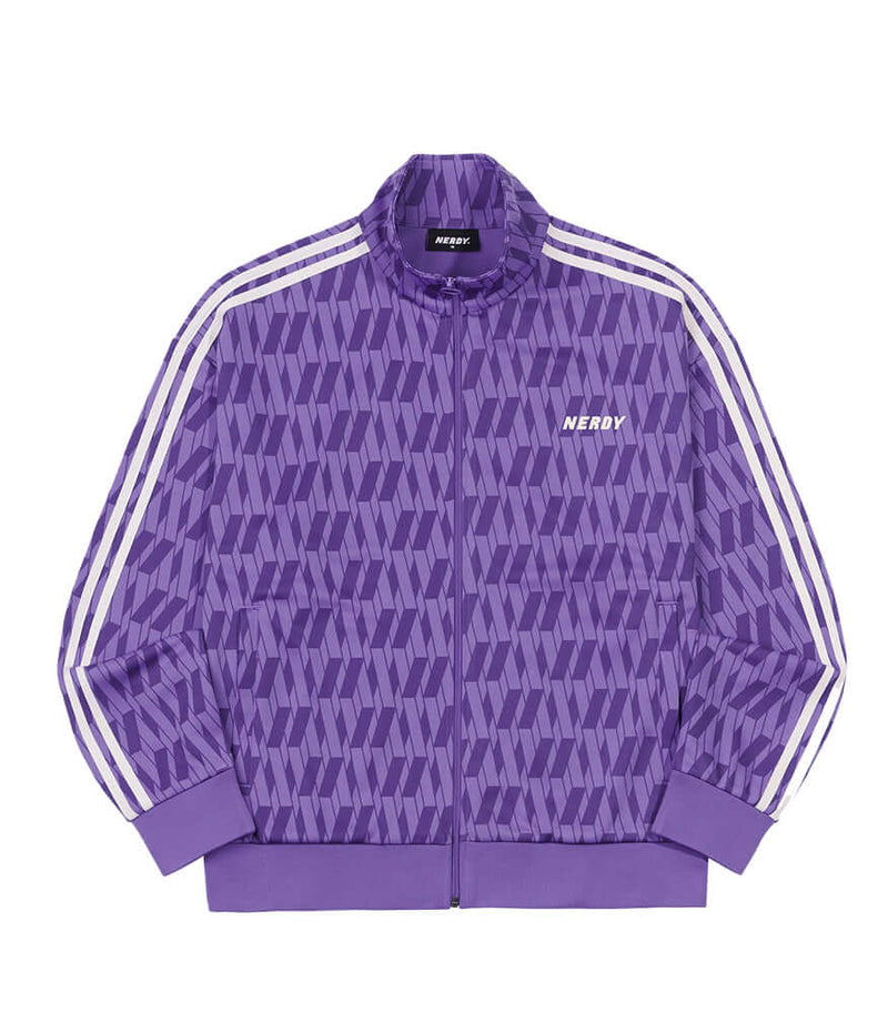 (21FW) DNA モノグラム トラック トップ パープル / DNA Monogram Track Top Purple - whoisnerdy jp