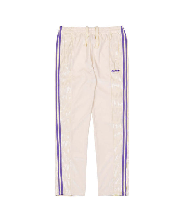 (21FW) DNAブロックベルベットトラックパンツ クリーム / DNA Block Velvet Track Pants Cream - whoisnerdy jp