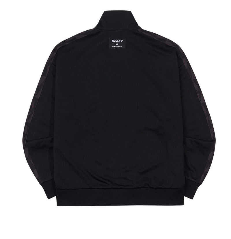 (21FW) DNA モノグラム テープ トラック トップ ブラック / DNA Monogram Tape Track Top Black - whoisnerdy jp