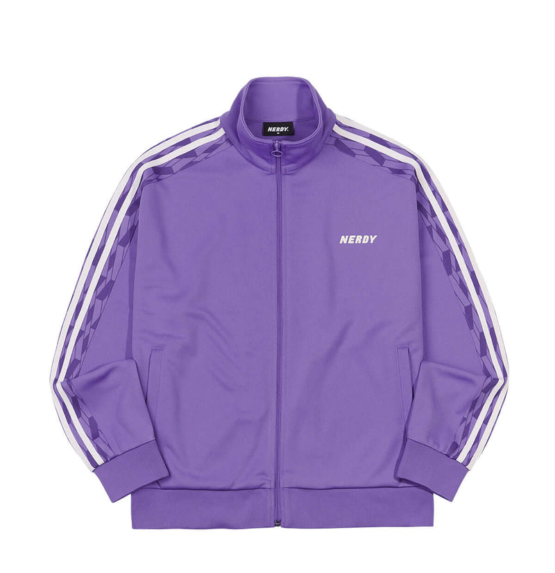 (21FW) DNA モノグラム テープ トラック トップ パープル / DNA Monogram Tape Track Top Purple - whoisnerdy jp