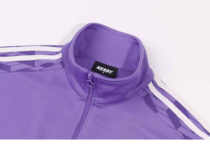 (21FW) DNA モノグラム テープ トラック トップ パープル / DNA Monogram Tape Track Top Purple - whoisnerdy jp