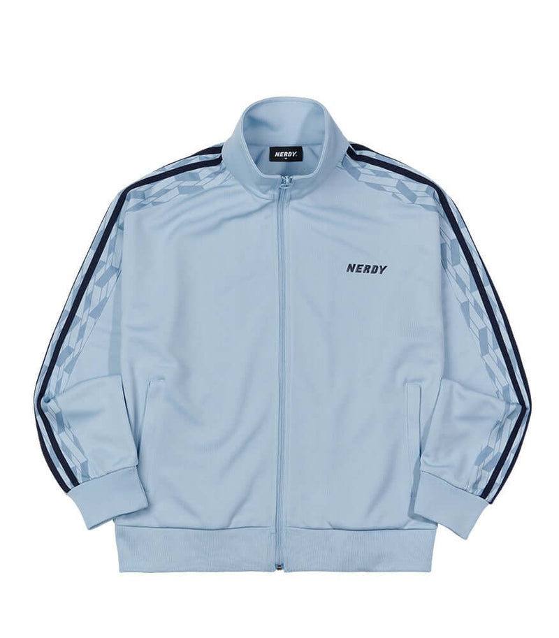 (21FW) DNA モノグラム テープ トラック トップ スカイブルー / DNA Monogram Tape Track Top Sky Blue - whoisnerdy jp