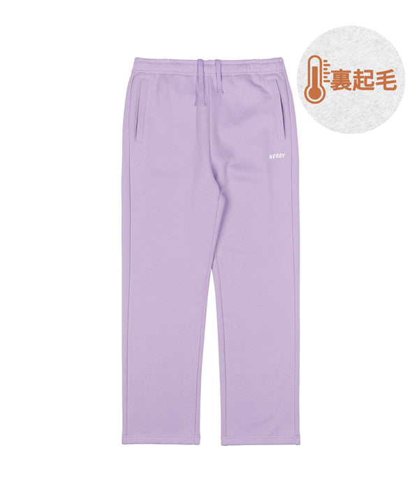 エッセンシャルブラッシングスウェットパンツ ライトパープル / Essential Brushed Sweatpants Light Purple - whoisnerdy jp