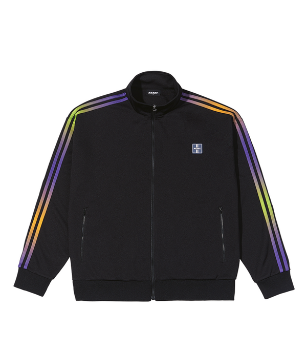 グラデーション トラック トップ ブラック / Gradation Track Top Black - whoisnerdy jp