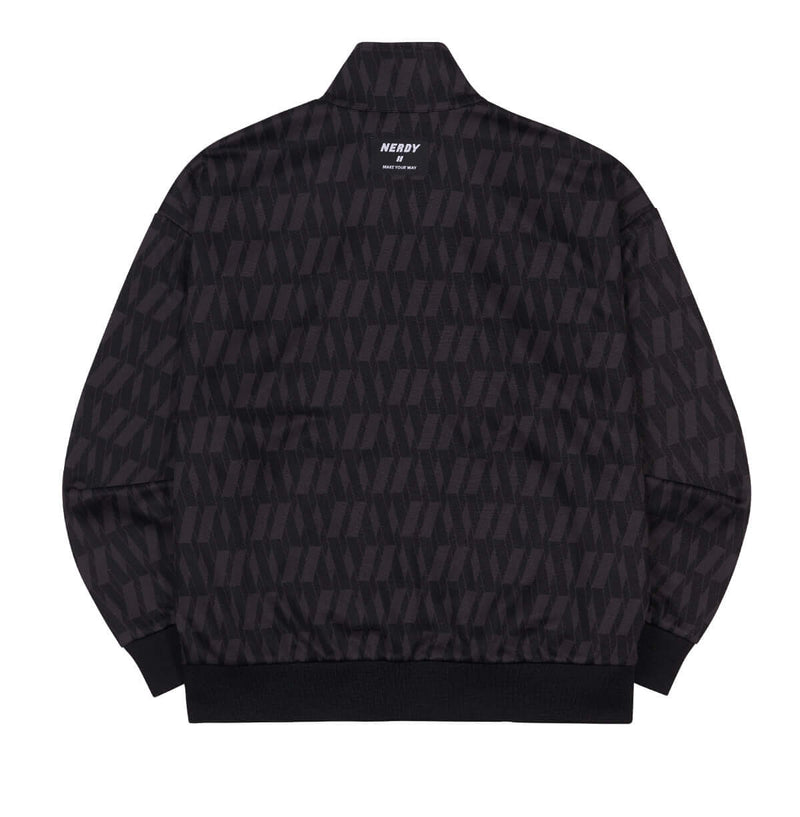 (21FW) DNA モノグラム トラック トップ ブラック / DNA Monogram Track Top Black - whoisnerdy jp