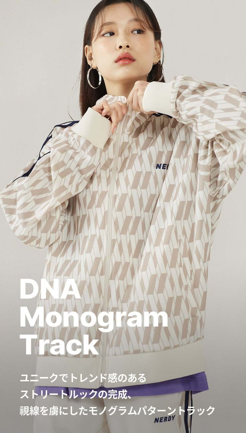 (21FW) DNA モノグラム トラック トップ パープル / DNA Monogram Track Top Purple - whoisnerdy jp