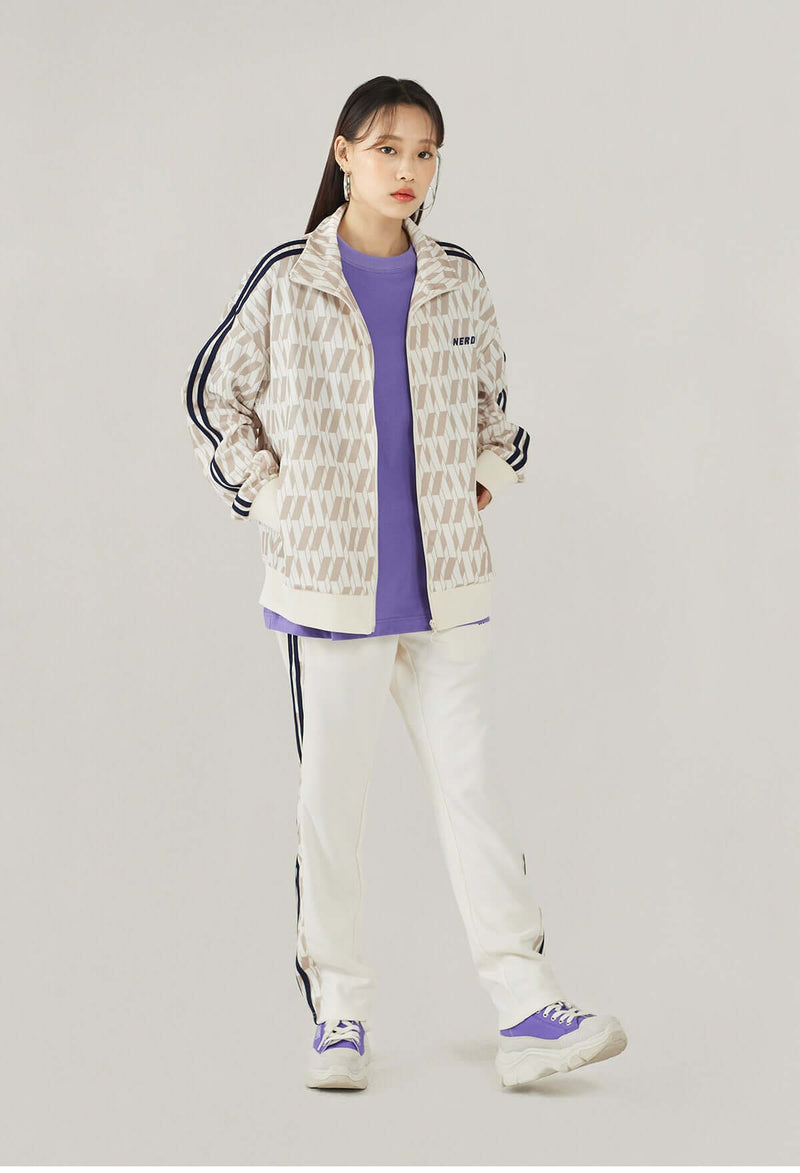 (21FW) DNA モノグラム トラック トップ パープル / DNA Monogram Track Top Purple - whoisnerdy jp