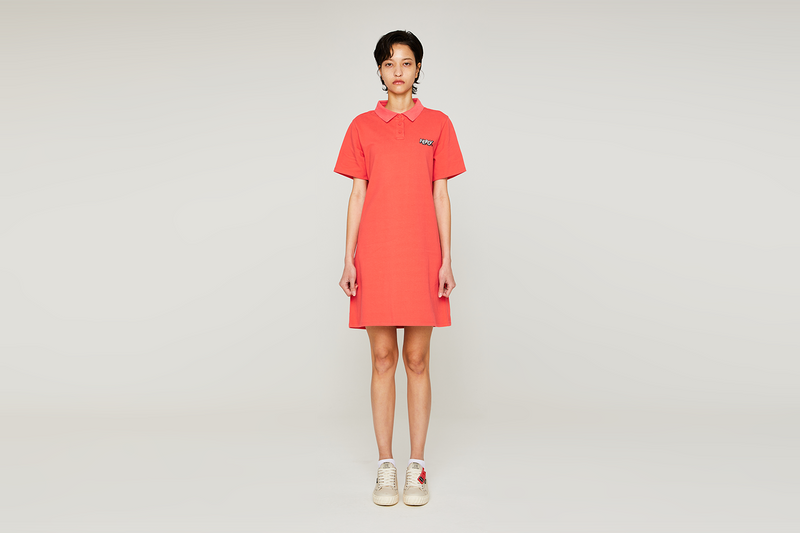 ウィメンズ ロゴ グラフィック ポロドレス コーラル / W's Logo Graphic Polo Dress Coral - whoisnerdy jp