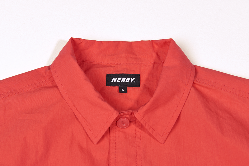 リンクル シャツジャケット コーラル / Wrinkle Shirt Jacket Coral - whoisnerdy jp